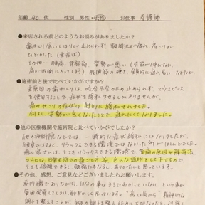 痛みやコリの症状が劇的に緩和された！